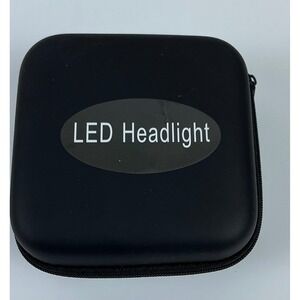 Rechargeable LED Headlamp Light Clip-On w/ Case USB Charger Cycling Camping